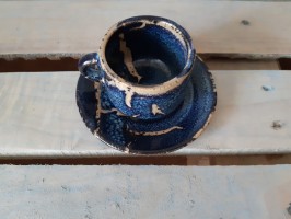 Чашка di caffe espresso с блюдцем
