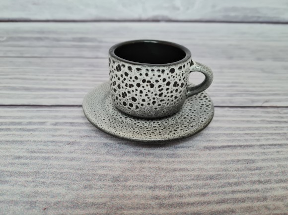 Чашка di caffe espresso с блюдцем