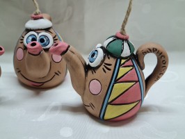 Сувенир колокол лепной Чайник