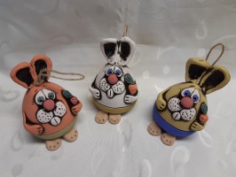 Сувенир колокол лепной Зайчик